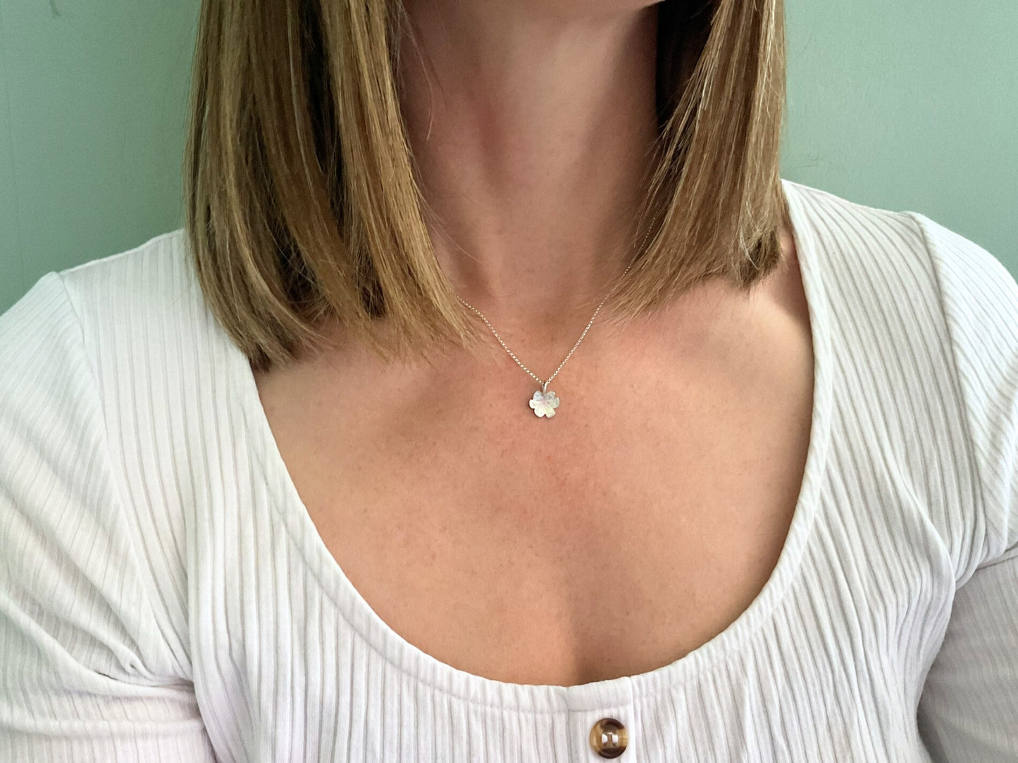 Silver Blossom Necklace by Curious Magpie
