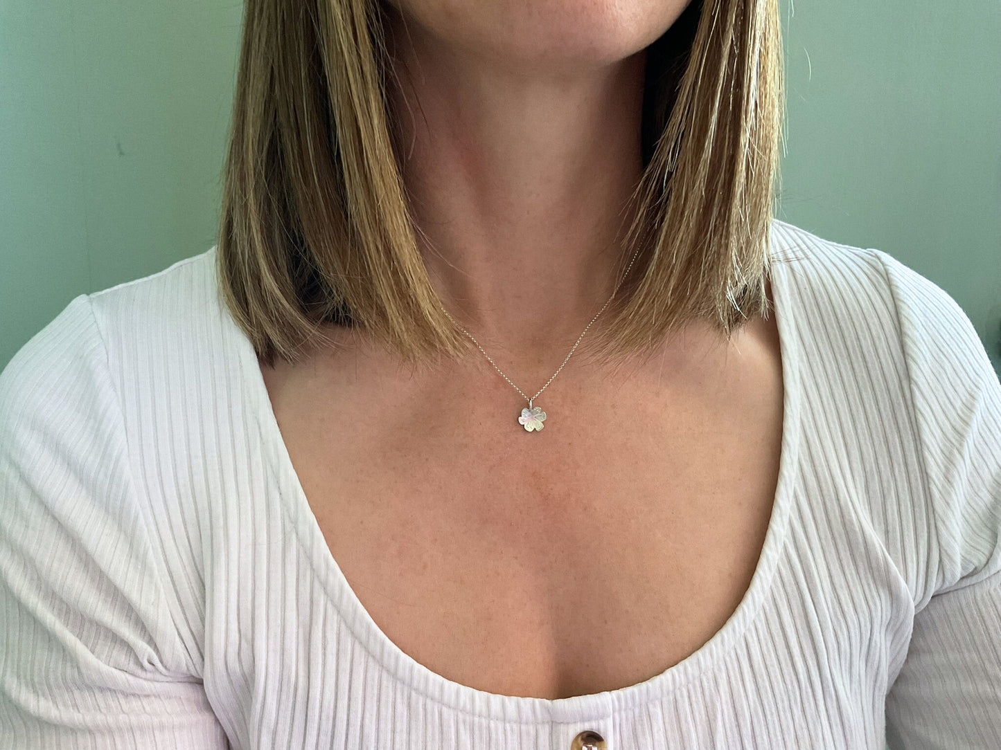 Silver Blossom Necklace by Curious Magpie