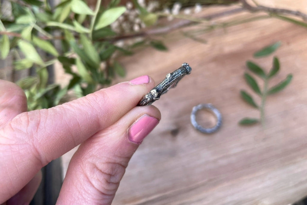 Silver Twig Ring by Curious Magpie Jewellery