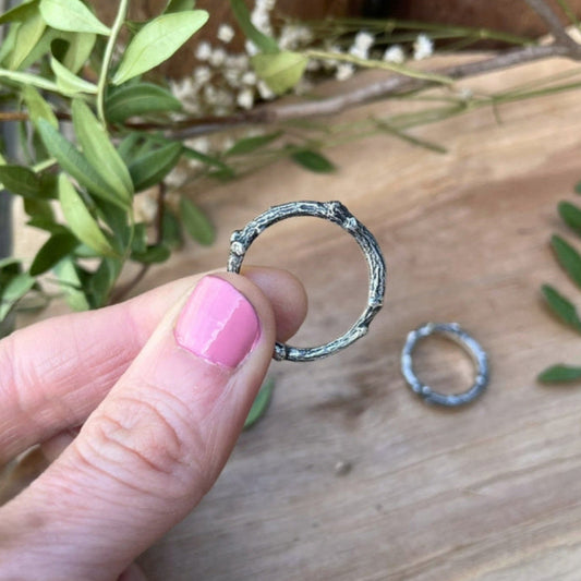 Silver Twig Ring by Curious Magpie Jewellery