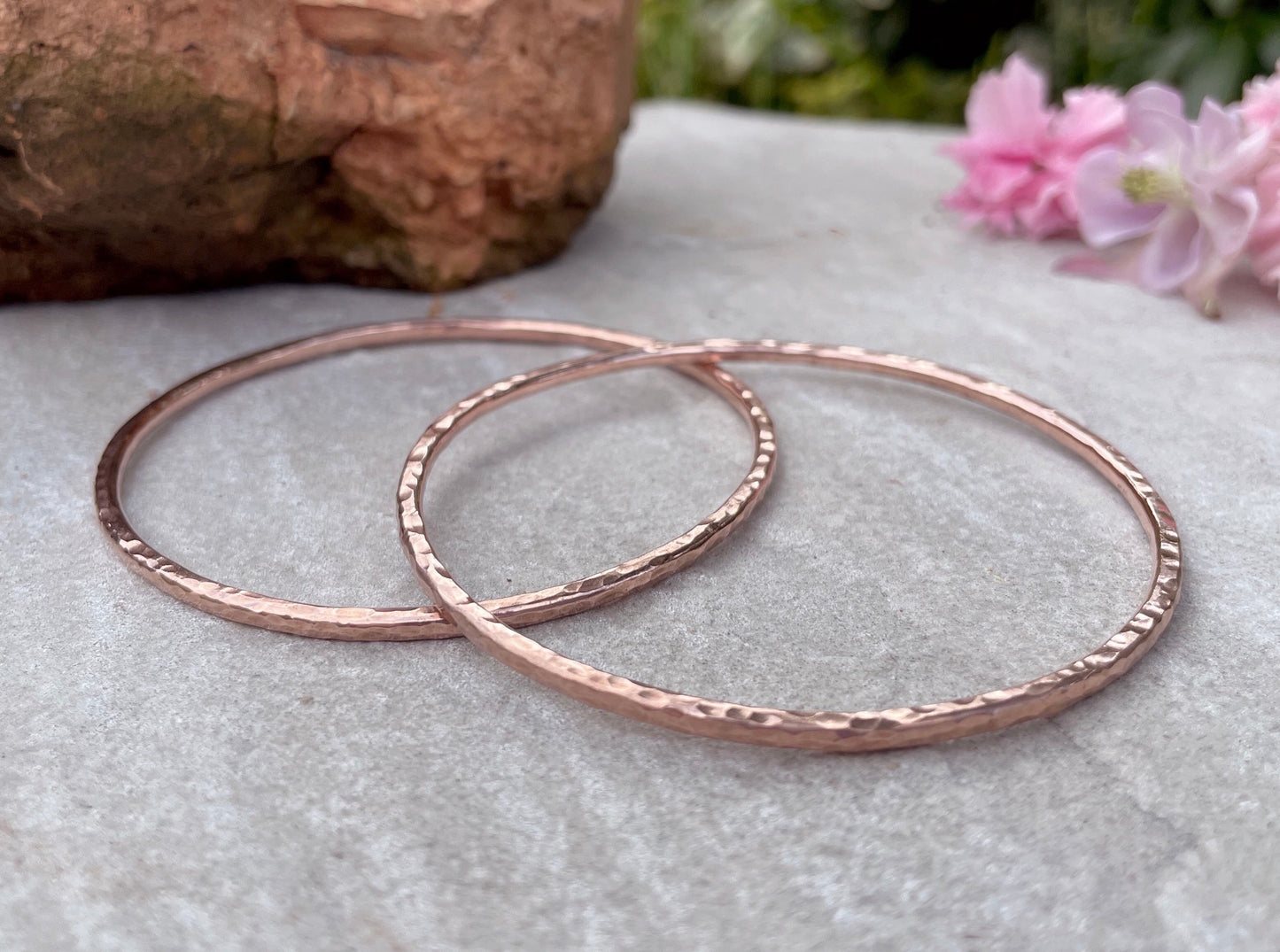 Copper Red Rock Bangle by Curious Magpie Jewellery
