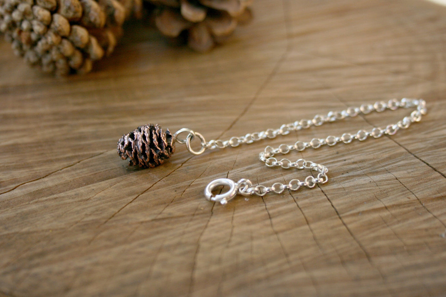 Copper Pinecone Bracelet - Curious Magpie Jewellery - 2