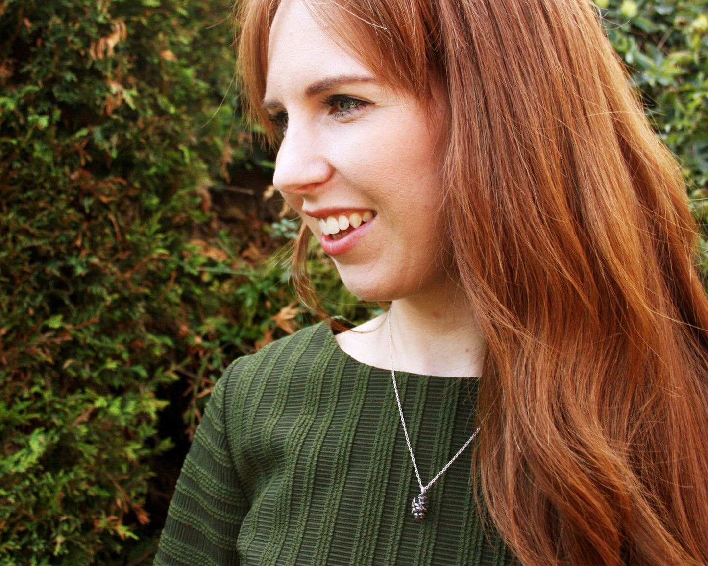 Copper Pinecone Necklace - Curious Magpie Jewellery - 5