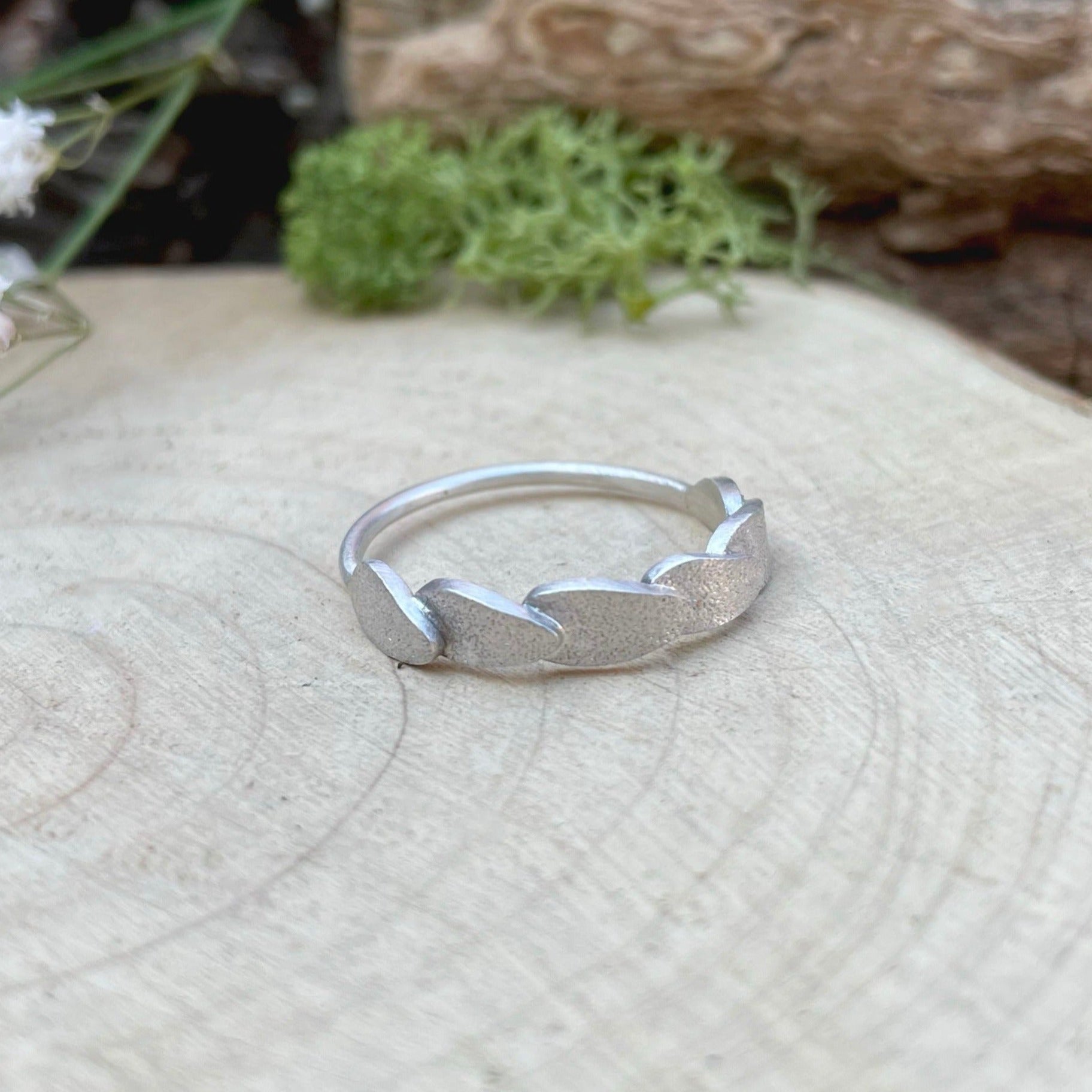 Silver petals best sale jewellery