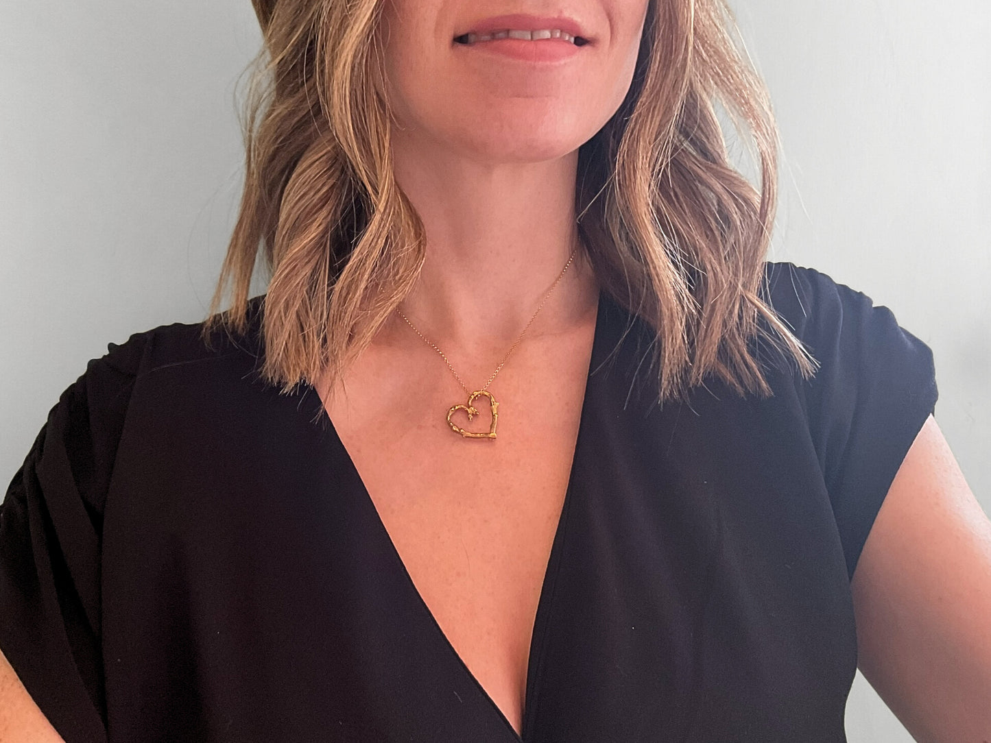 *NEW* Gold Twig Heart Necklace