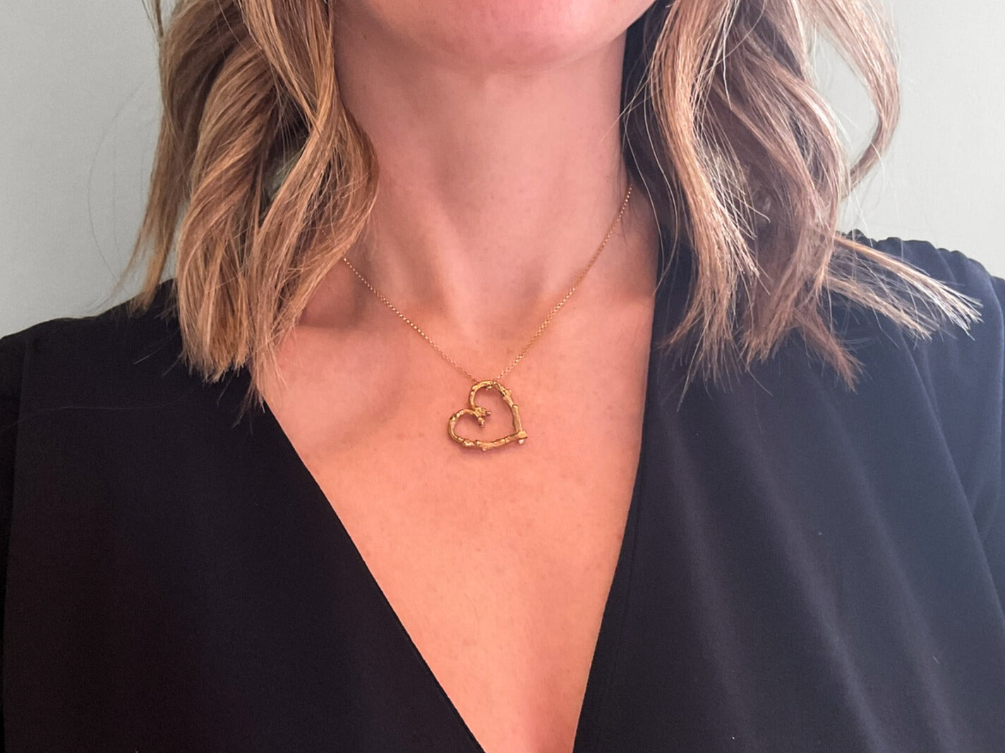 *NEW* Gold Twig Heart Necklace