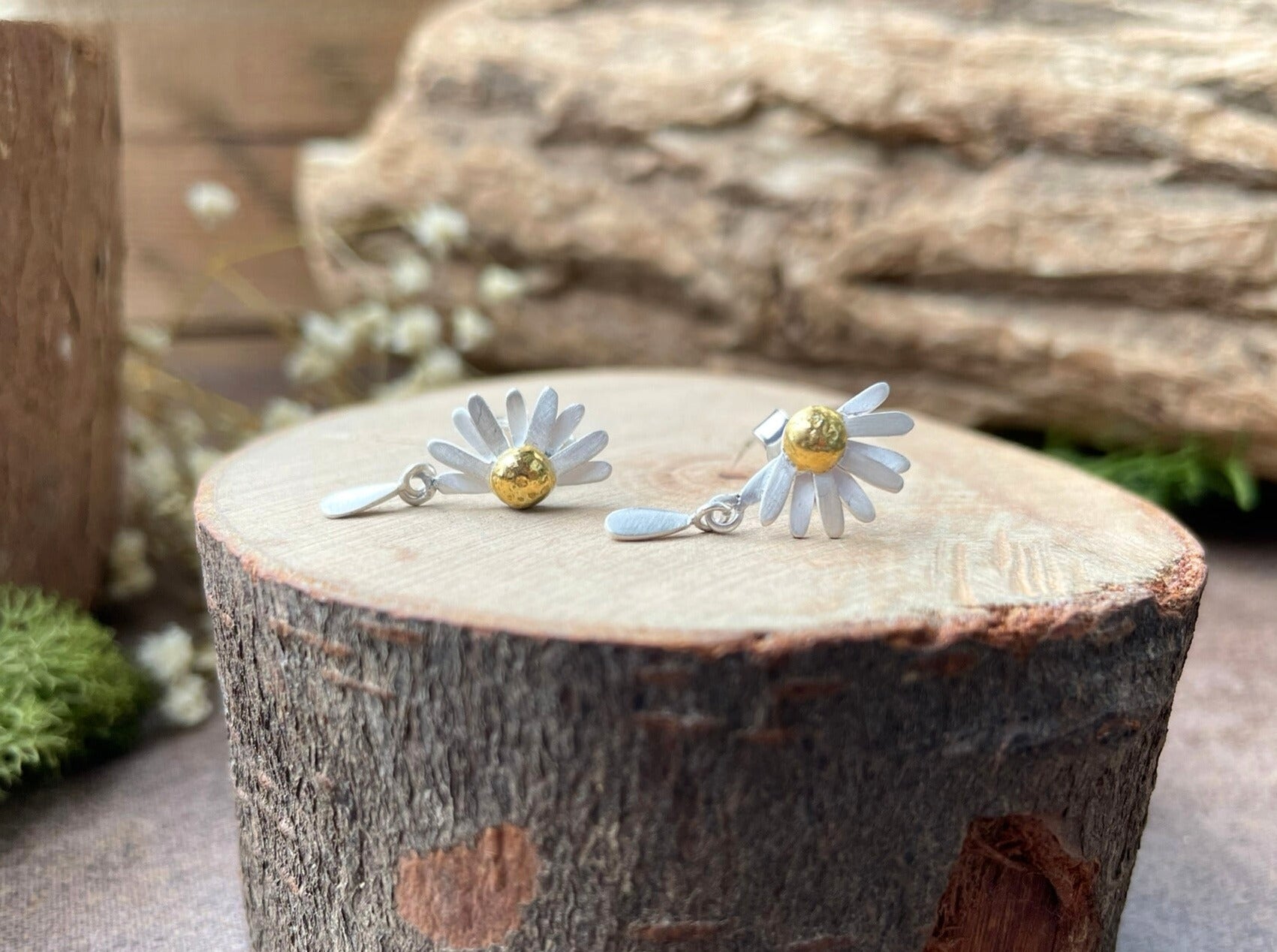 Love Me Lots Daisy Studs by Curious Magpie Jewellery