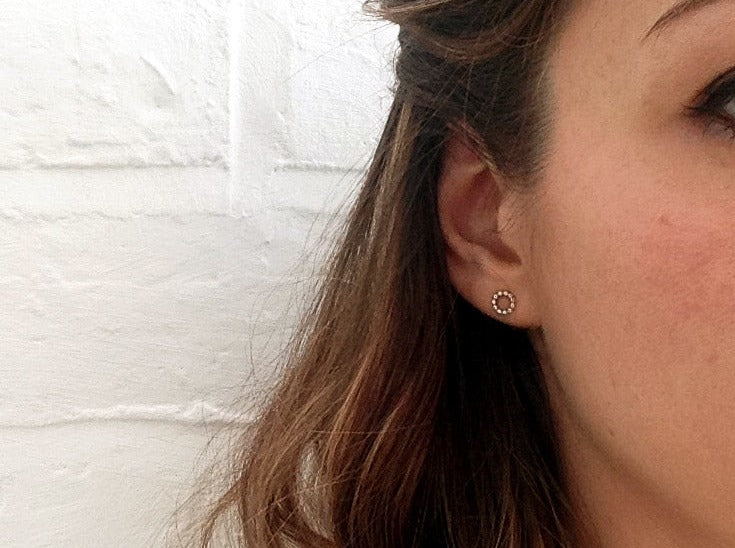 Silver Berry Studs by Curious Magpie Jewellery