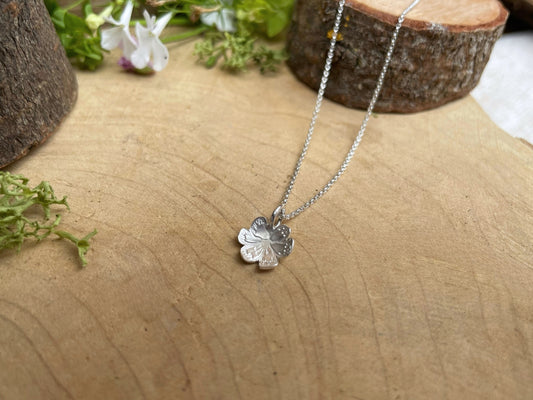 Silver Blossom Necklace by Curious Magpie