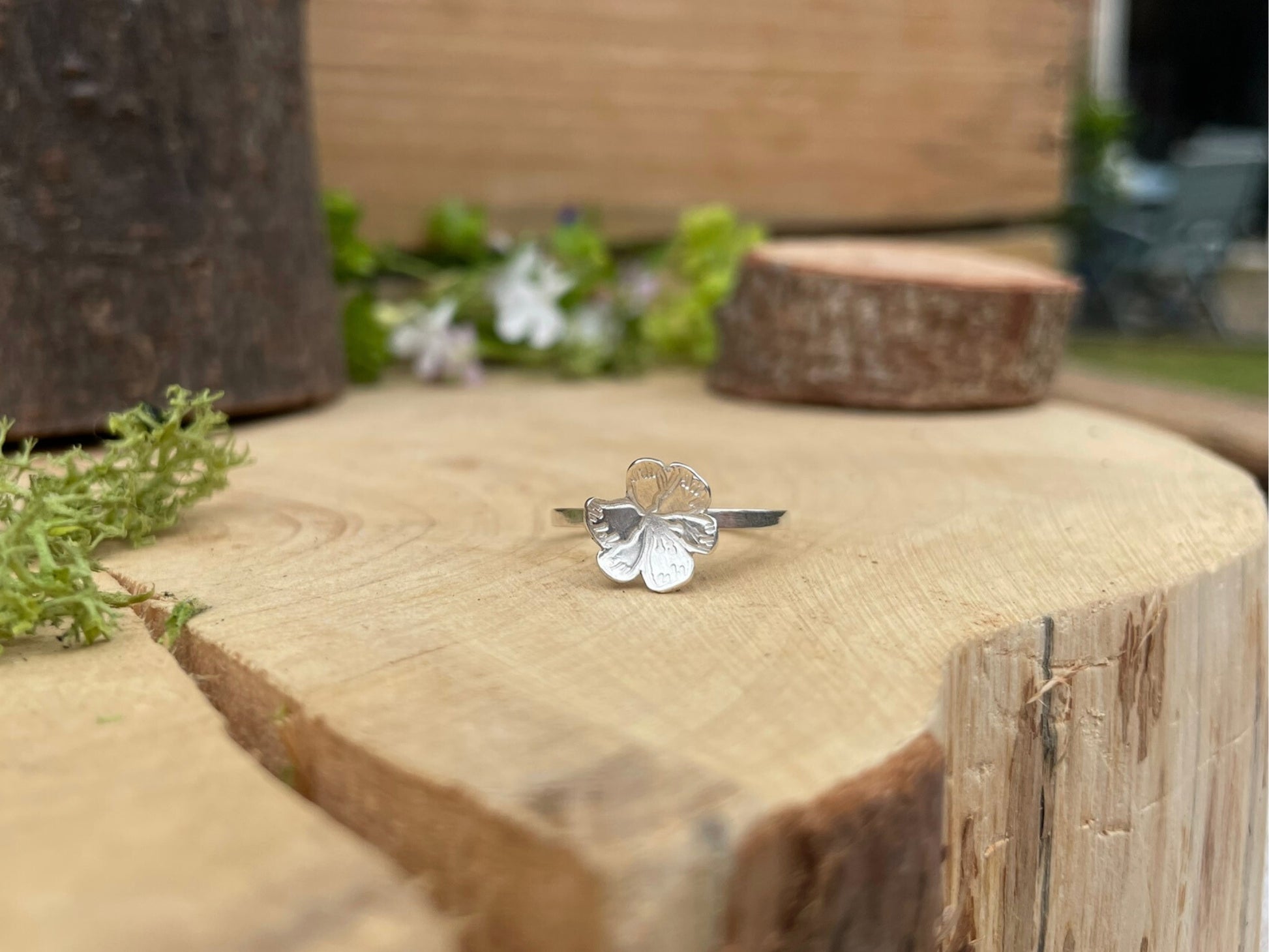 Silver Blossom Ring by Curious Magpie