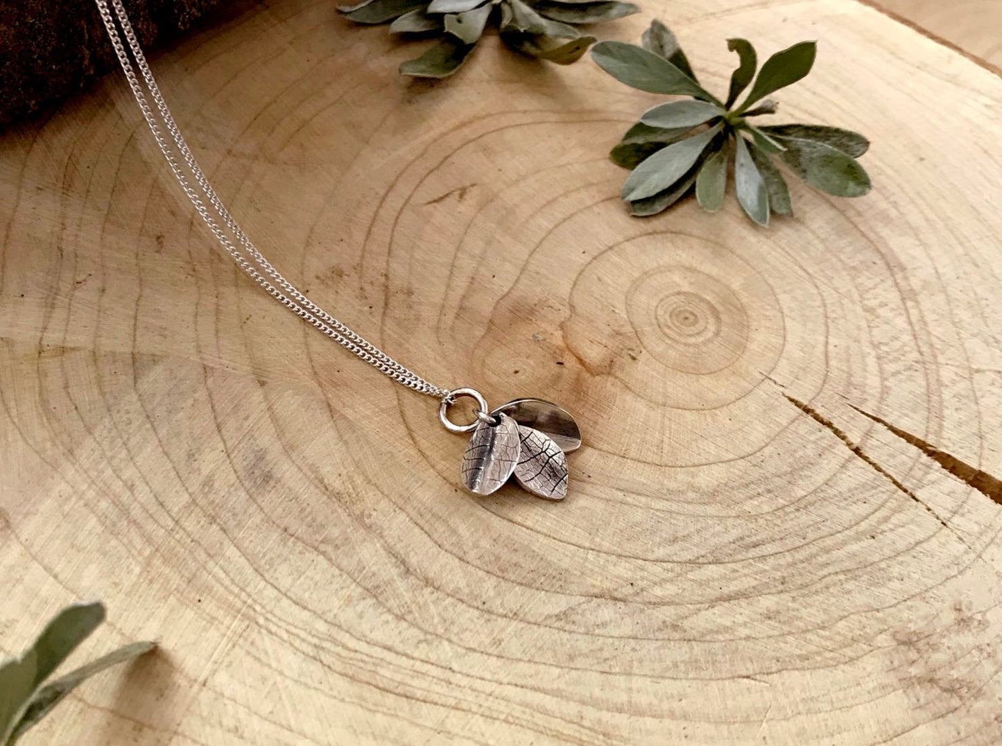 Handmade Silver Bluebell Necklace by Curious Magpie