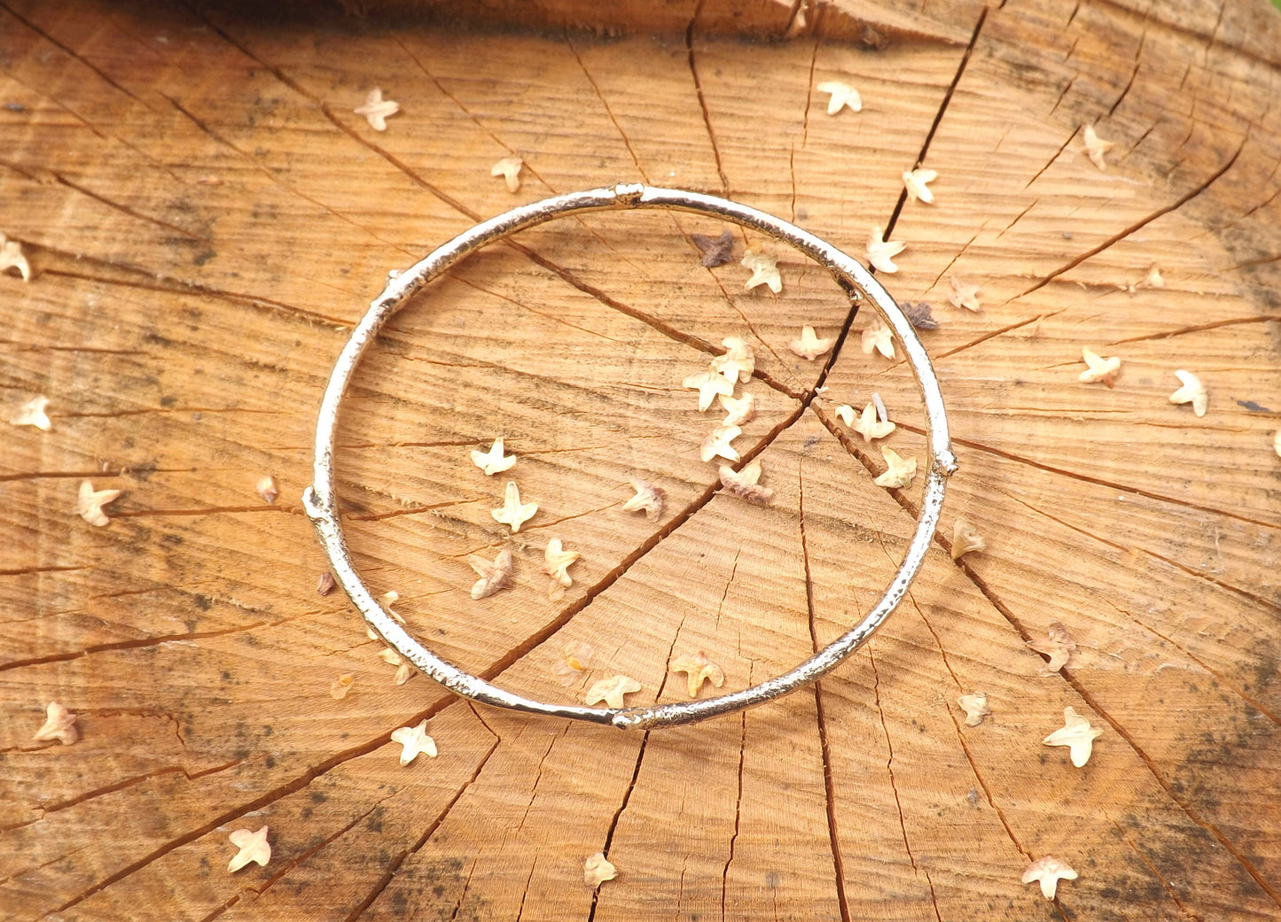Brass Twig Bangle - Curious Magpie Jewellery - 3