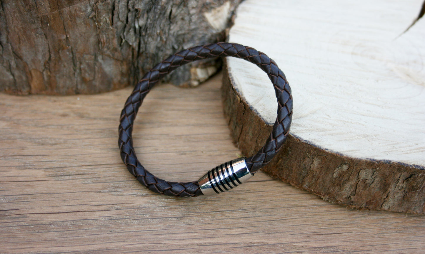 Brown Leather Apollo Bracelet - Curious Magpie Jewellery - 2