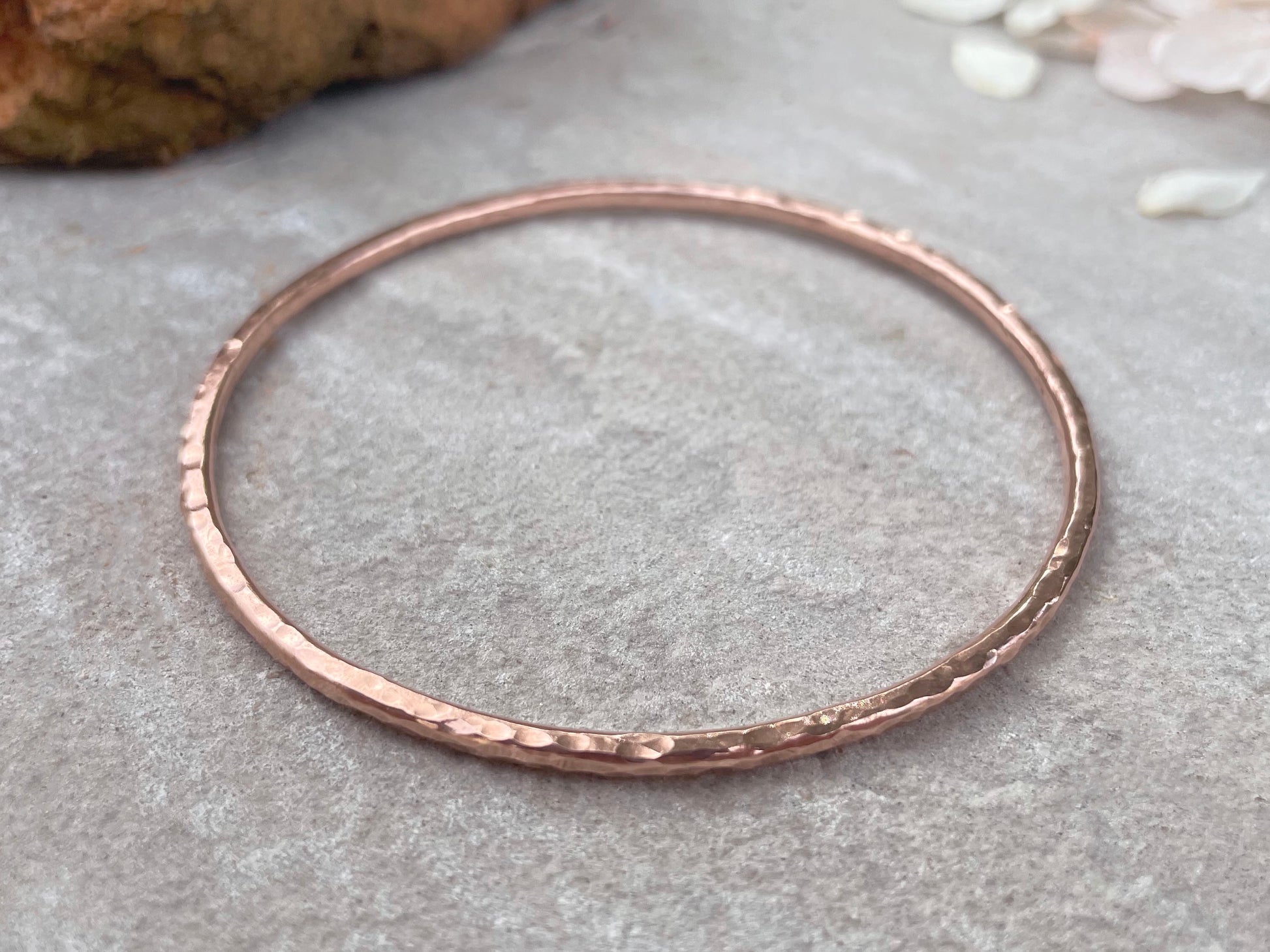 Copper Red Rock Bangle by Curious Magpie Jewellery