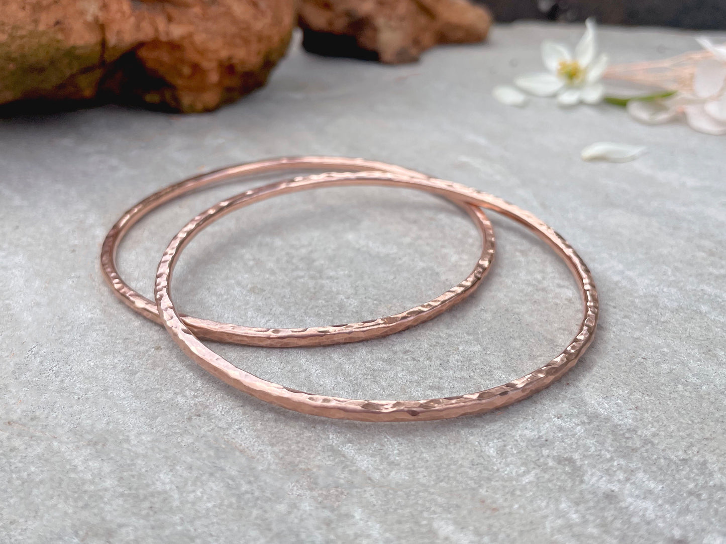 Copper Red Rock Bangle by Curious Magpie Jewellery