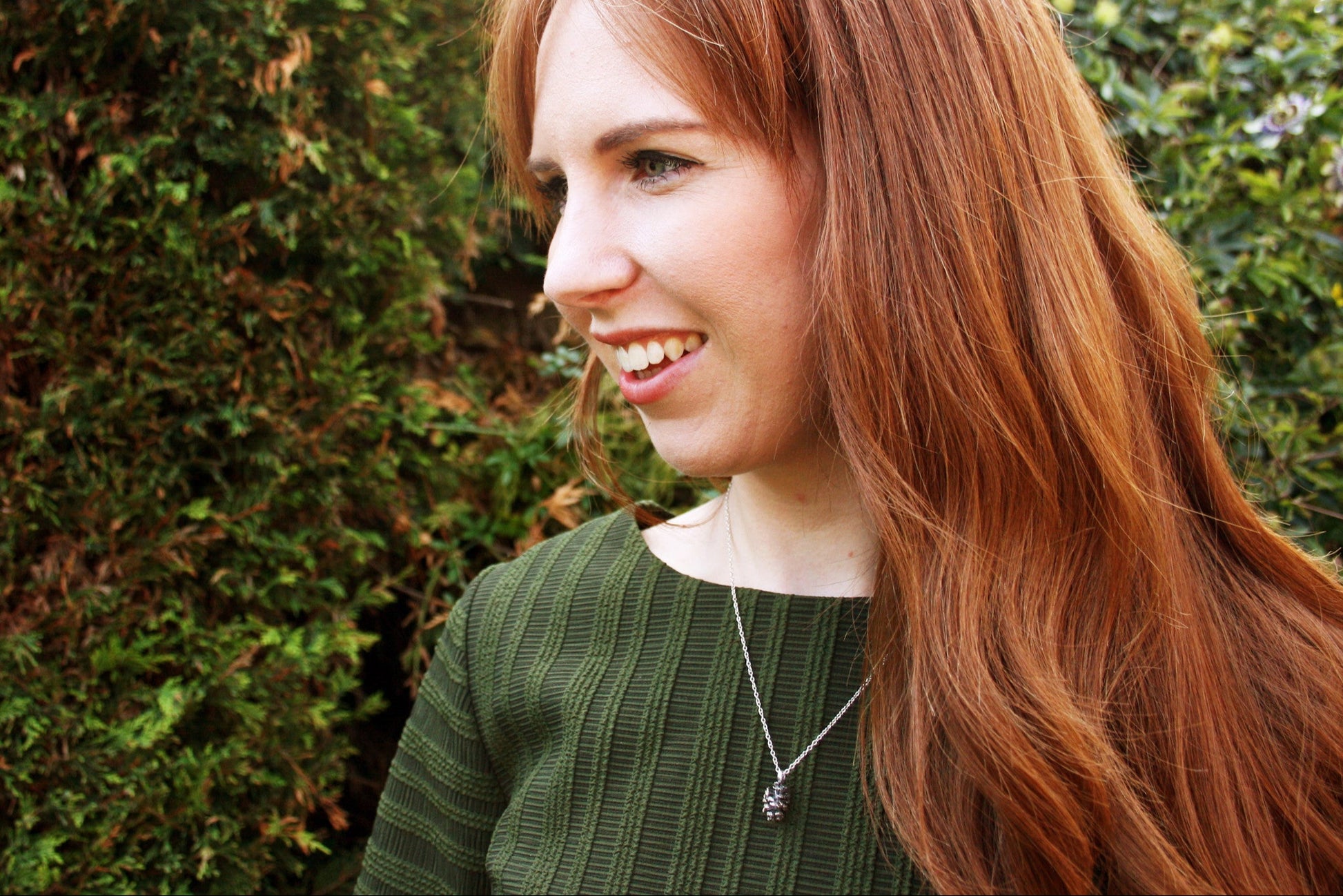 Copper Pinecone Necklace - Curious Magpie Jewellery - 5