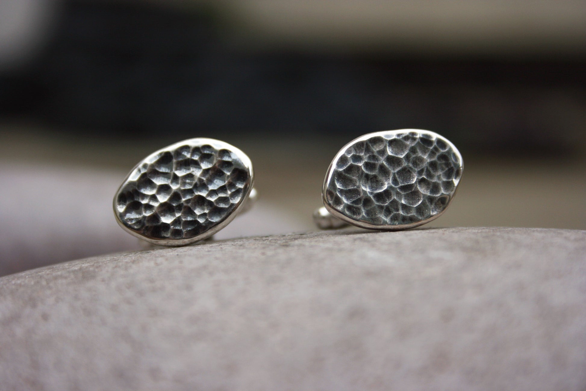 Meteorite Cufflinks - Curious Magpie Jewellery - 2