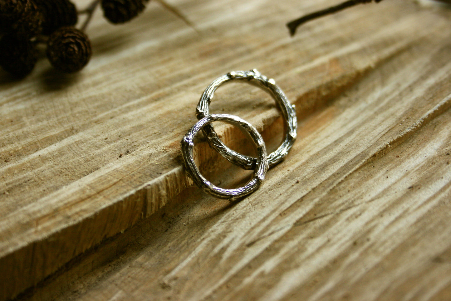 Silver Twig Ring by Curious Magpie Jewellery