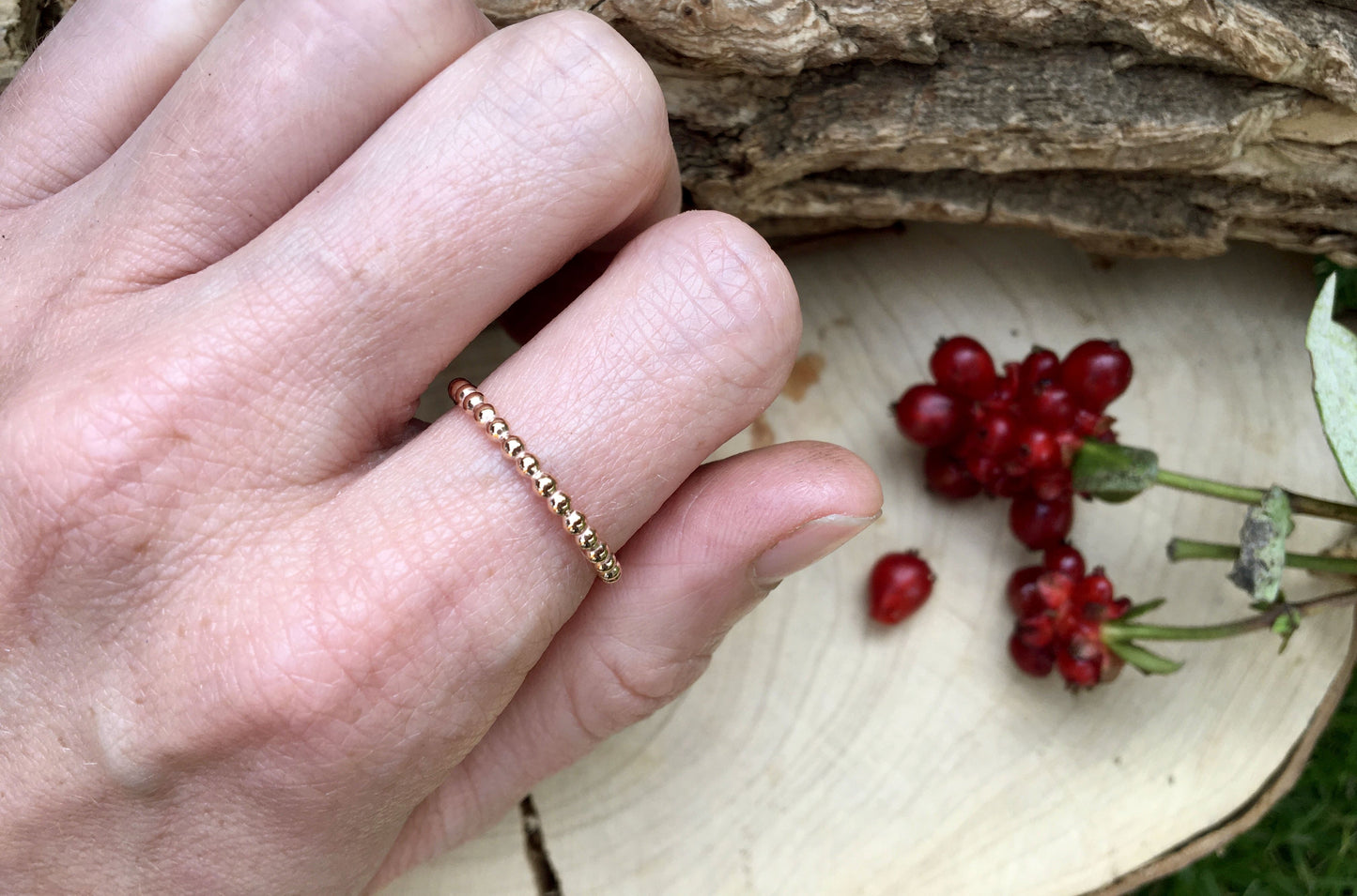 Gold Berry Ring by Curious Magpie Jewellery