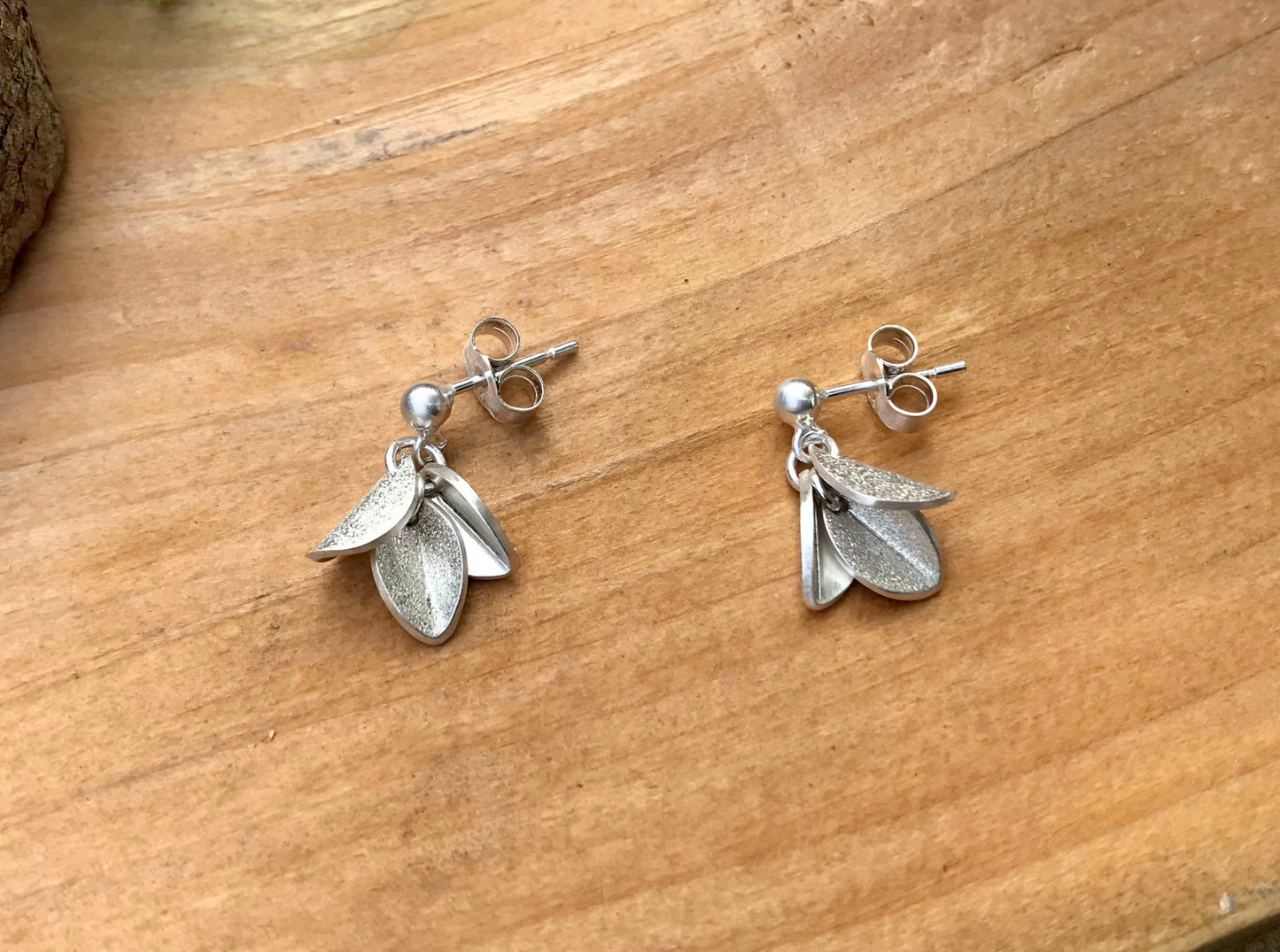 Silver Bluebell Earrings by Curious Magpie