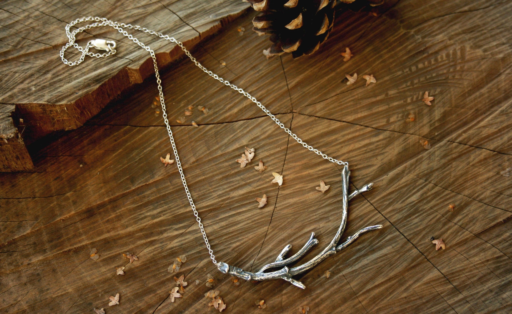 Silver Branch Necklace - Curious Magpie Jewellery - 4