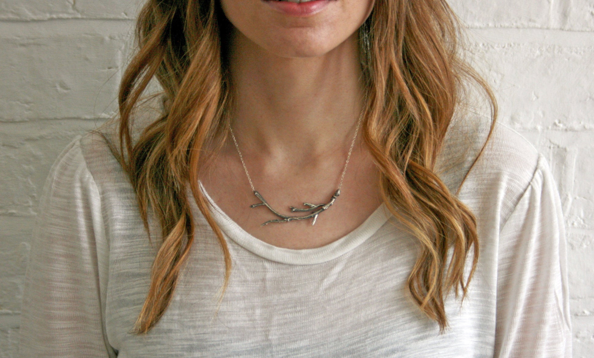 Silver Branch Necklace - Curious Magpie Jewellery - 5