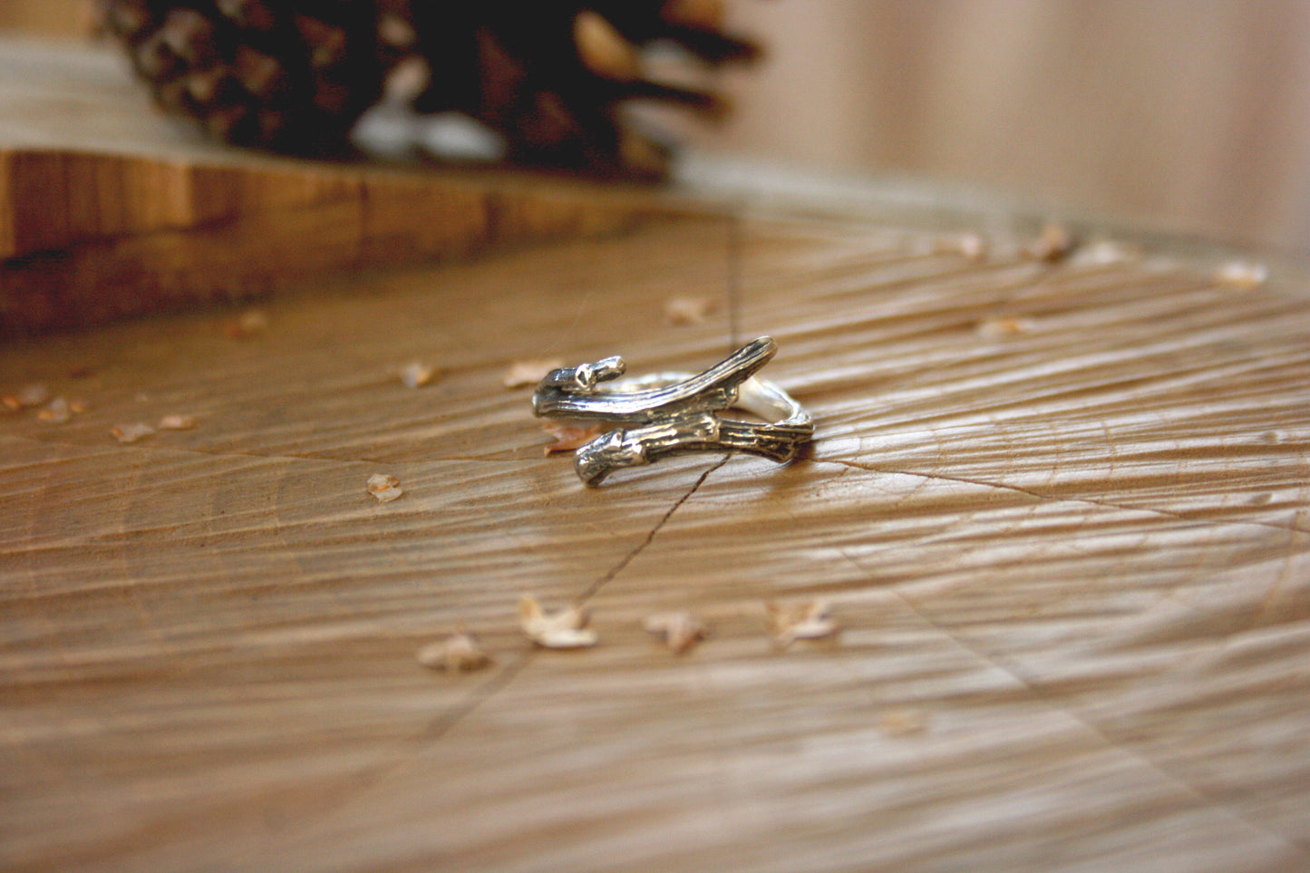 Silver Branch Ring - Curious Magpie Jewellery - 4