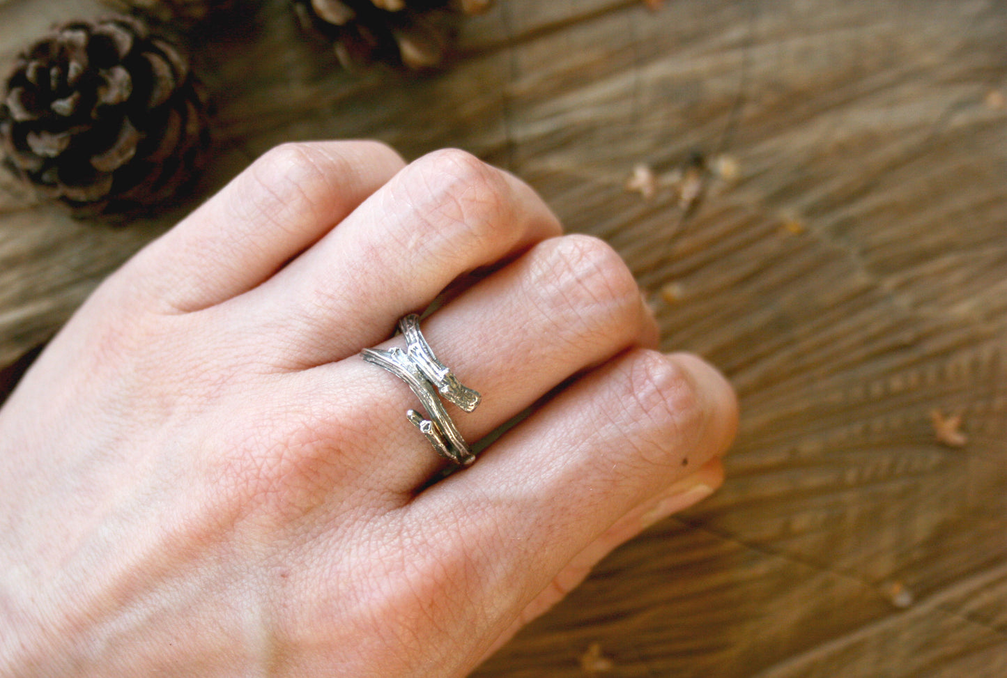 Silver Branch Ring - Curious Magpie Jewellery - 3