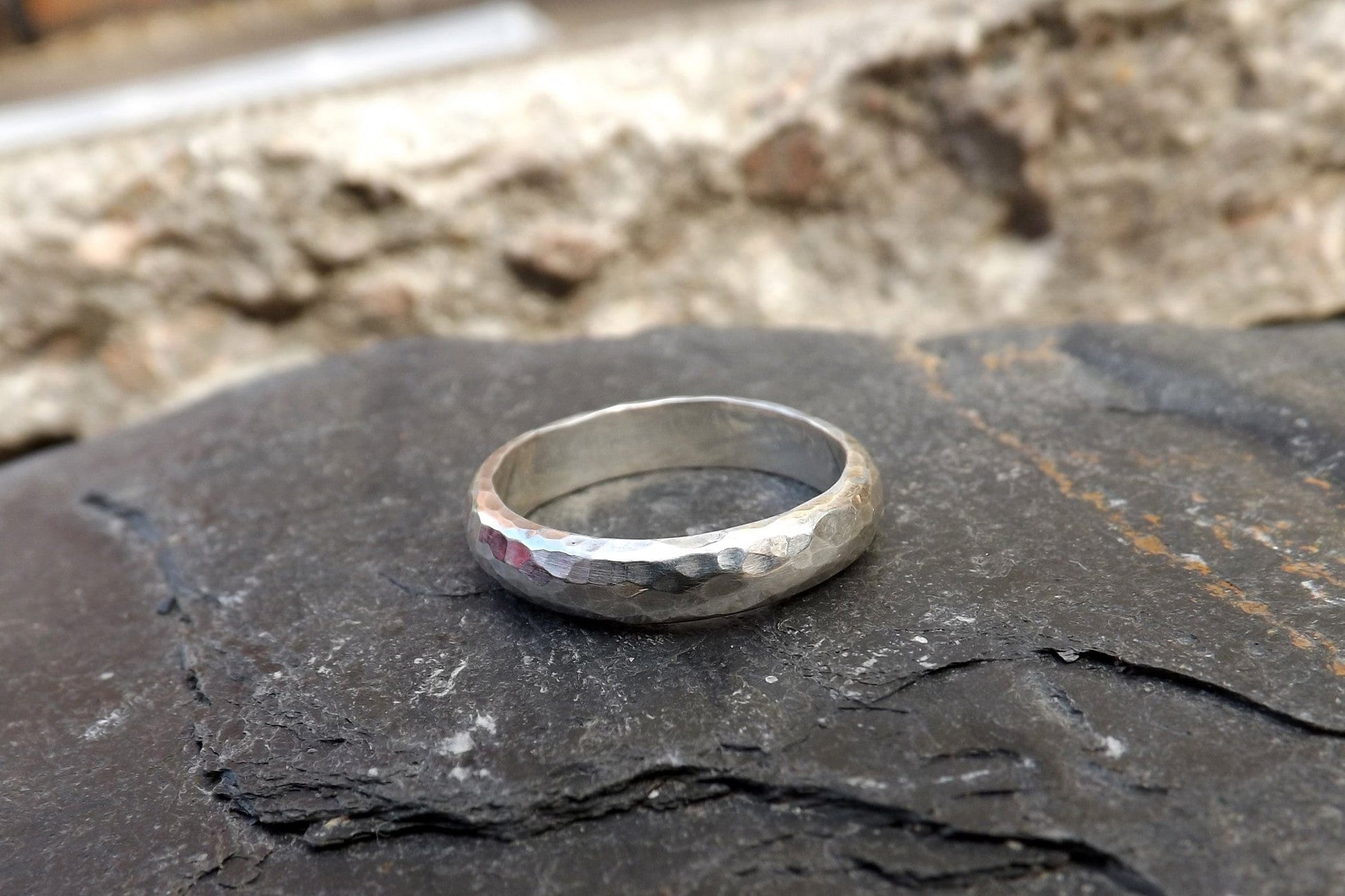Silver Meteorite Ring - Curious Magpie Jewellery - 2