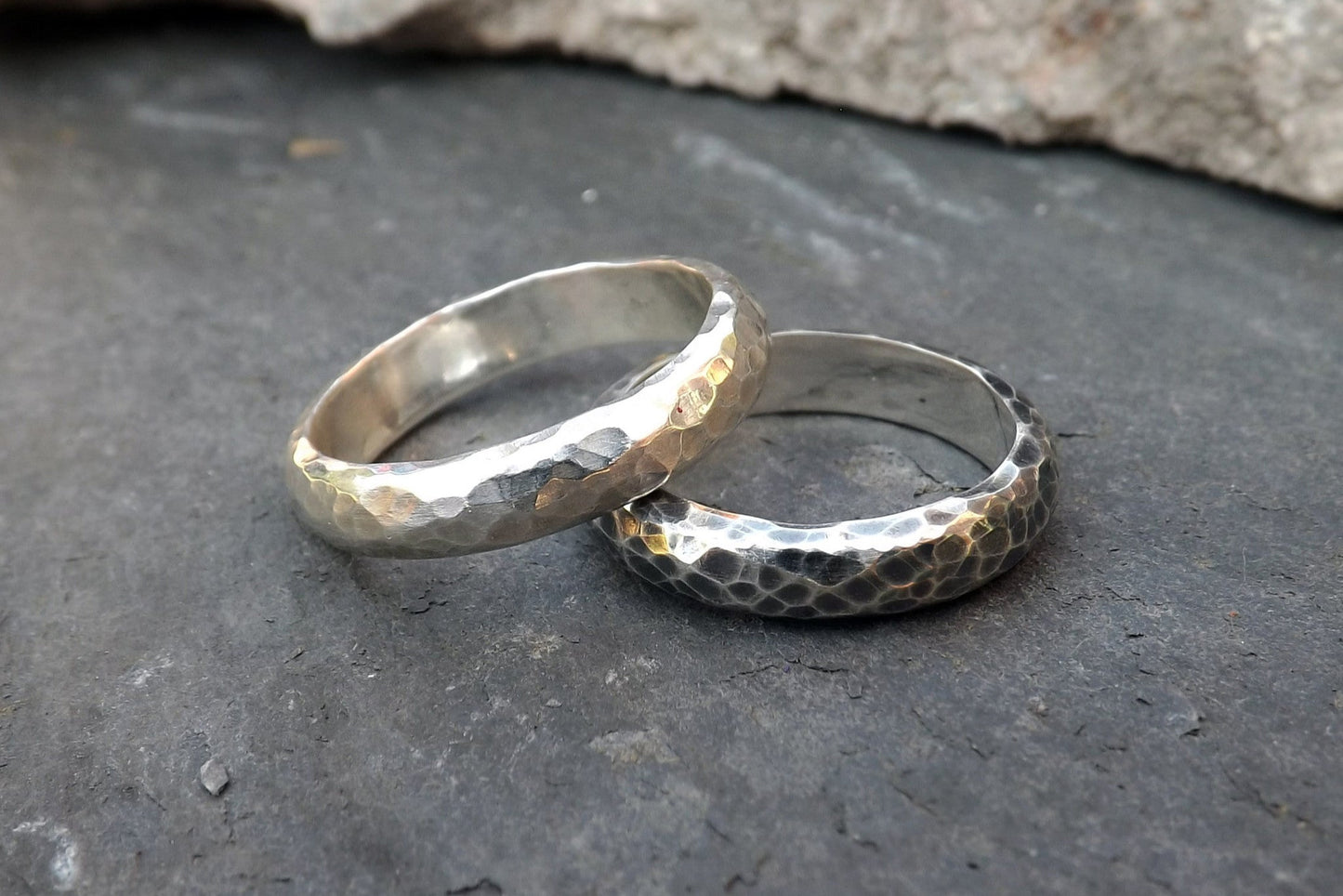 Silver Meteorite Ring - Curious Magpie Jewellery - 3