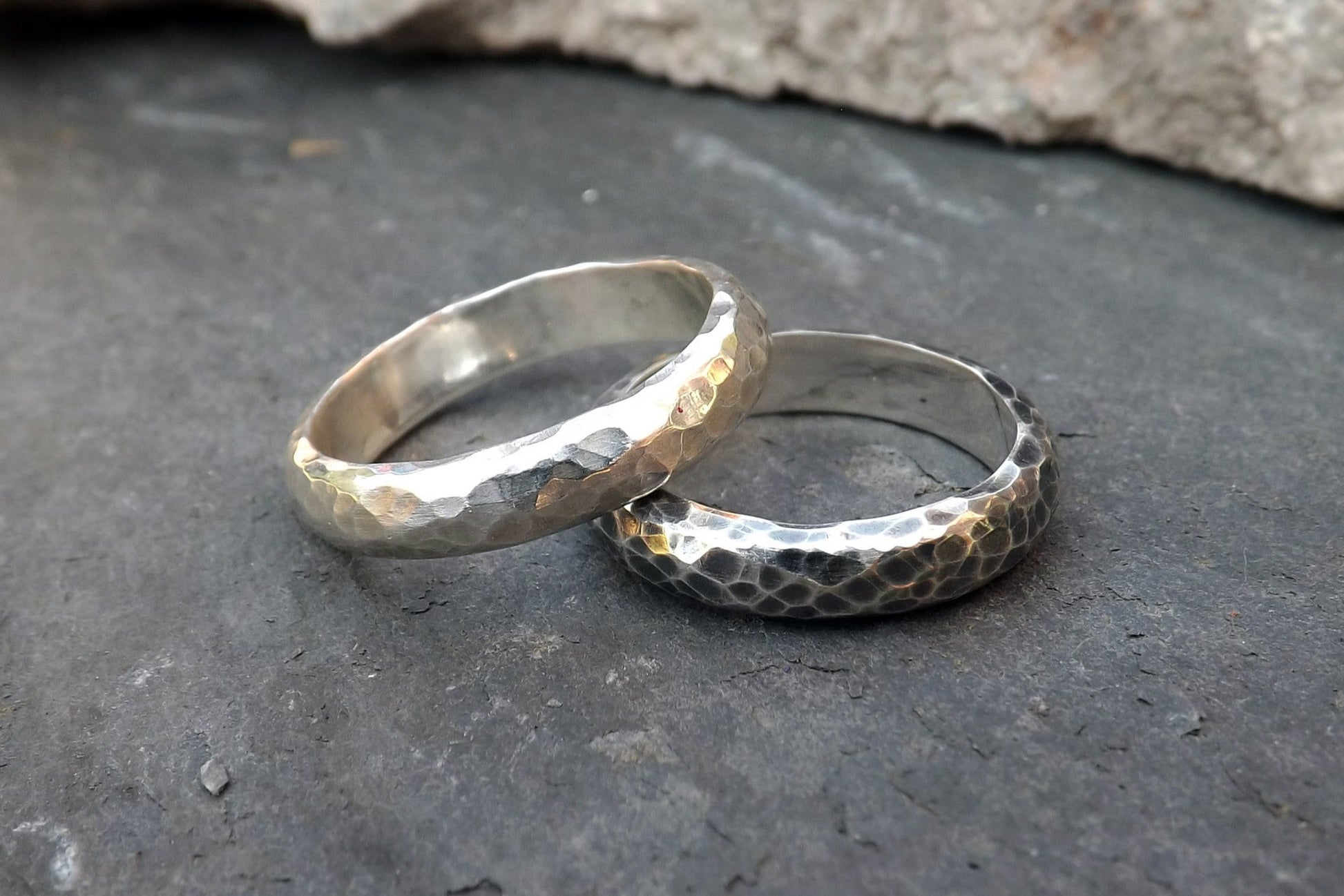 Silver Meteorite Ring - Curious Magpie Jewellery - 3