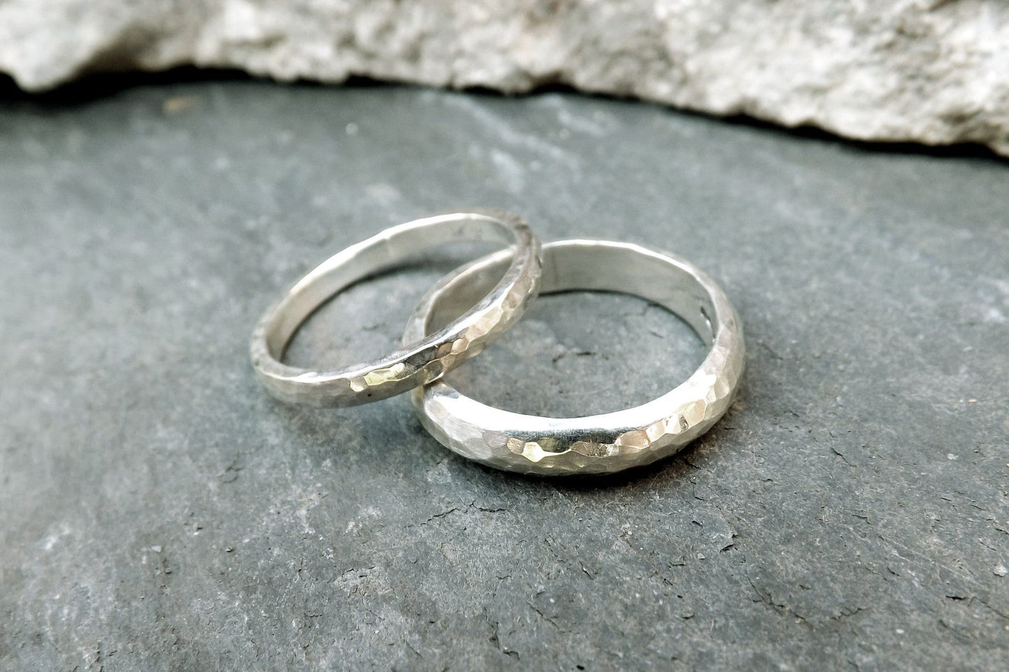 Silver Meteorite Ring - Curious Magpie Jewellery - 5