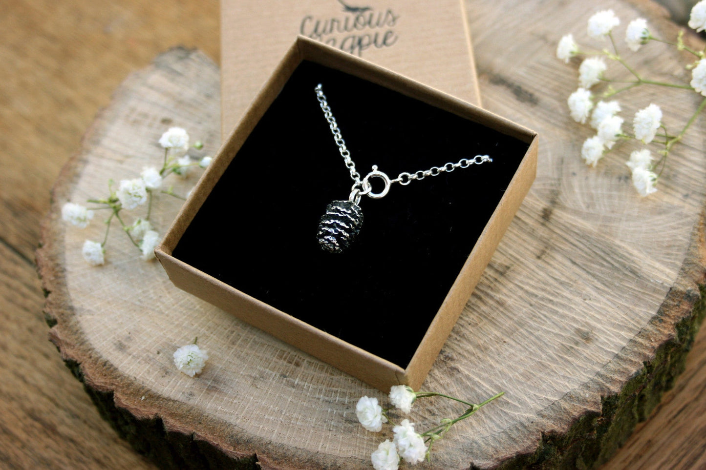 Silver Pinecone Bracelet - Curious Magpie Jewellery - 5