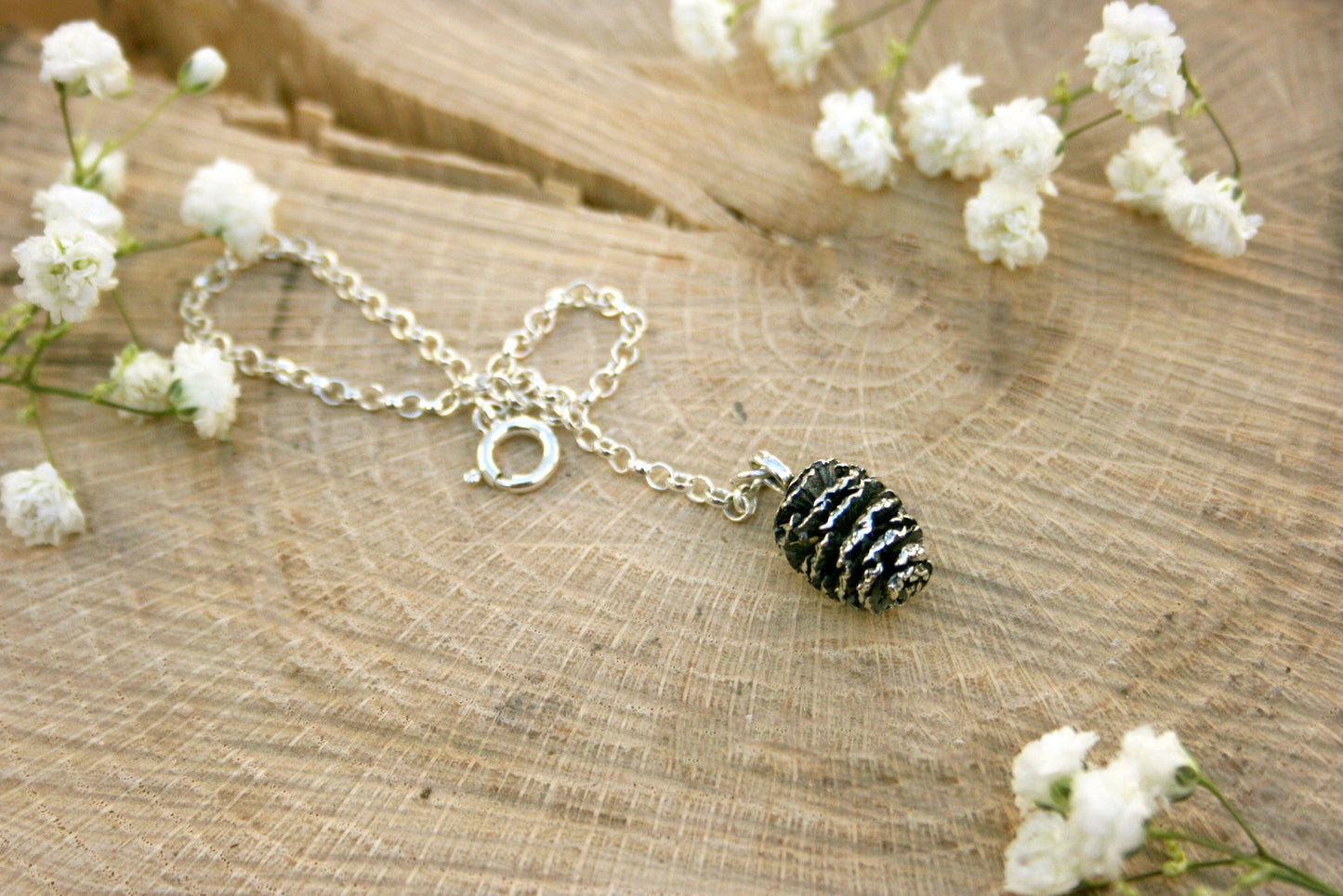 Silver Pinecone Bracelet - Curious Magpie Jewellery - 3