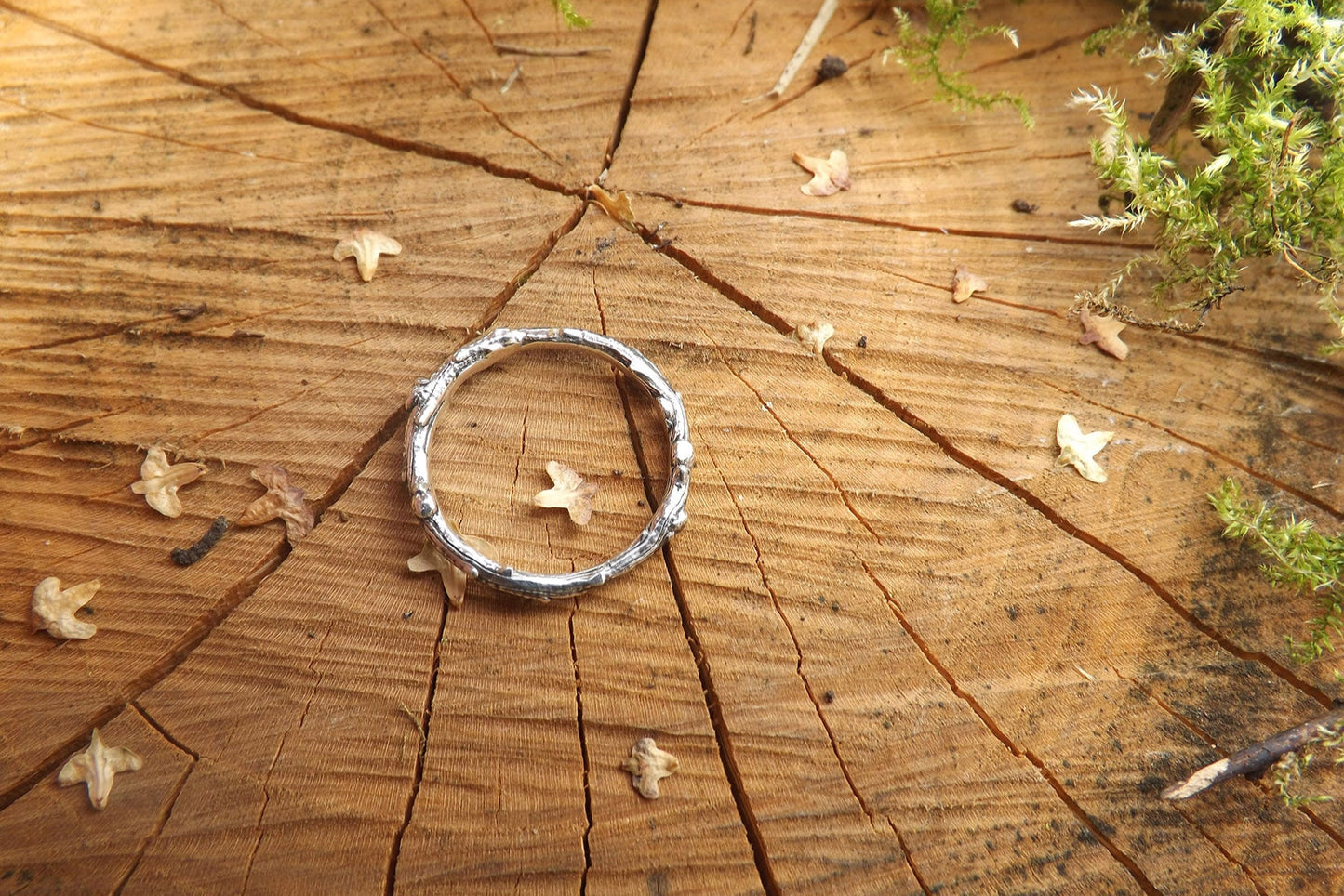 Silver Twig Ring by Curious Magpie Jewellery