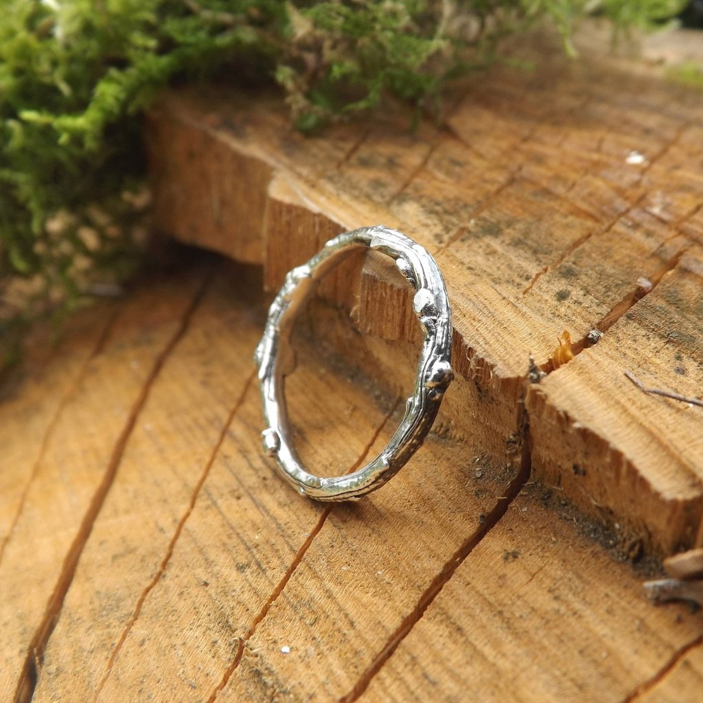 Silver Twig Ring - Curious Magpie Jewellery - 4