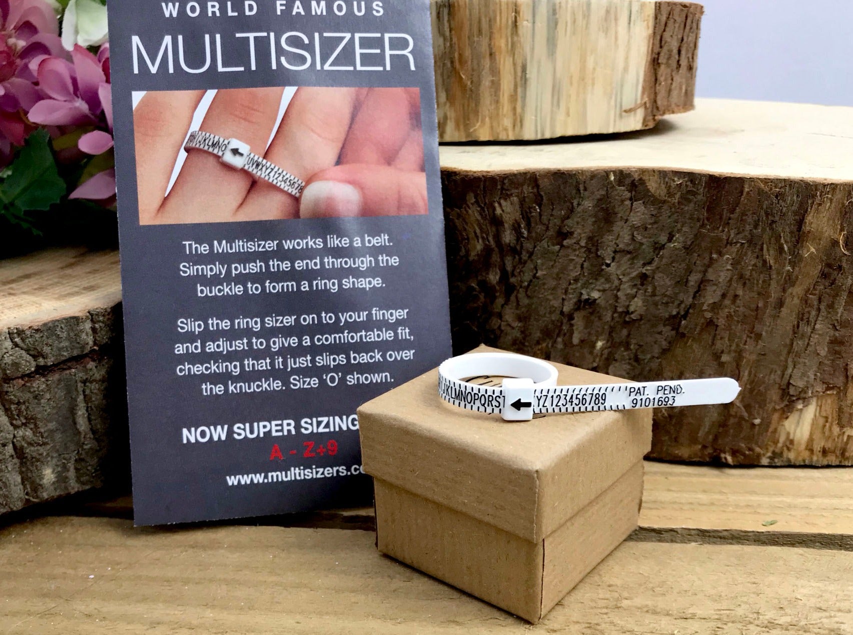 Adjustable ring sizer in UK Alphabetical measurements