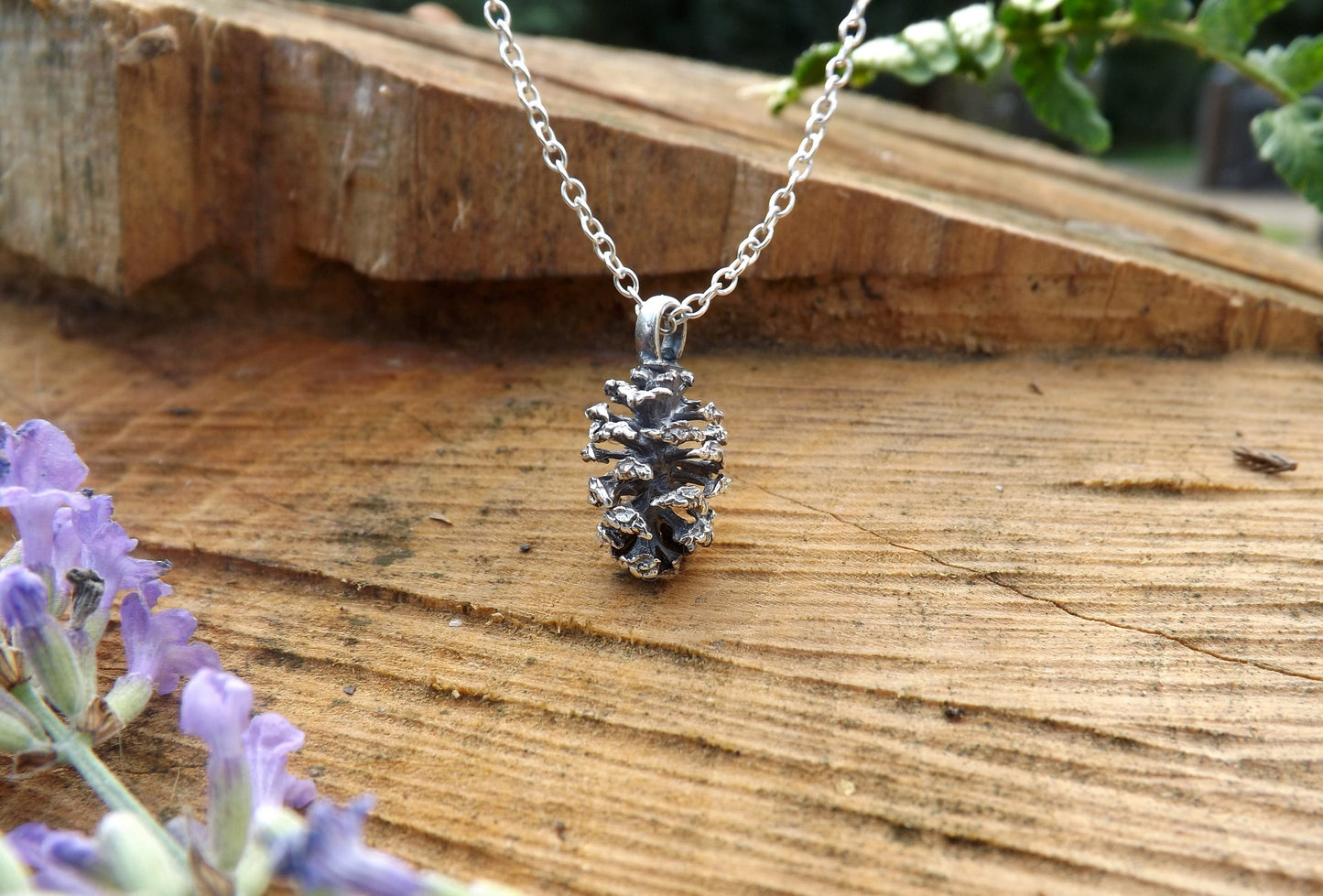Silver Pinecone Necklace - Curious Magpie Jewellery - 3