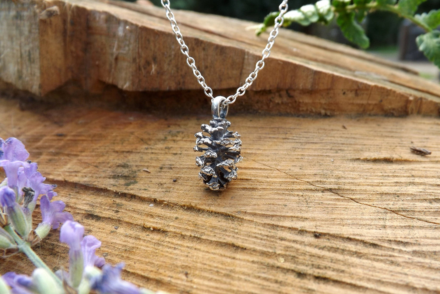 Silver Pinecone Necklace - Curious Magpie Jewellery - 3